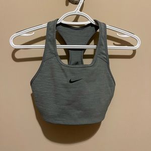 Nike Dri-fit sports bra, gray, size medium